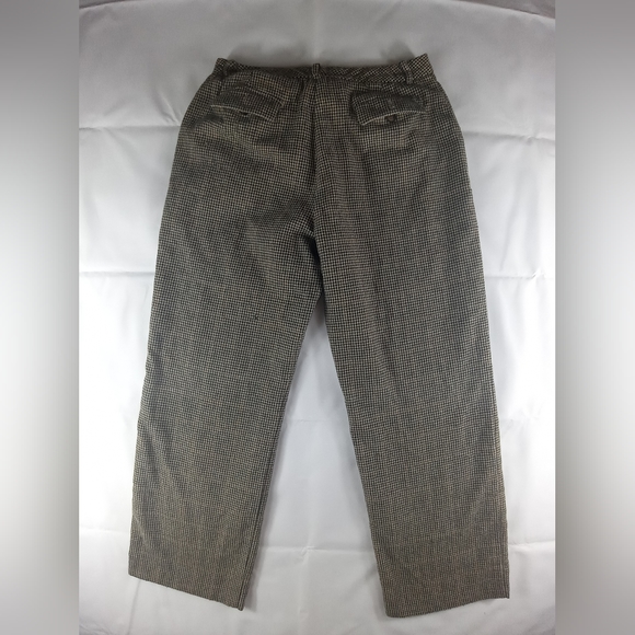 Ann taylor wool Dresspants houndstooth wideleg cream petite womens size 8p - Picture 7 of 11